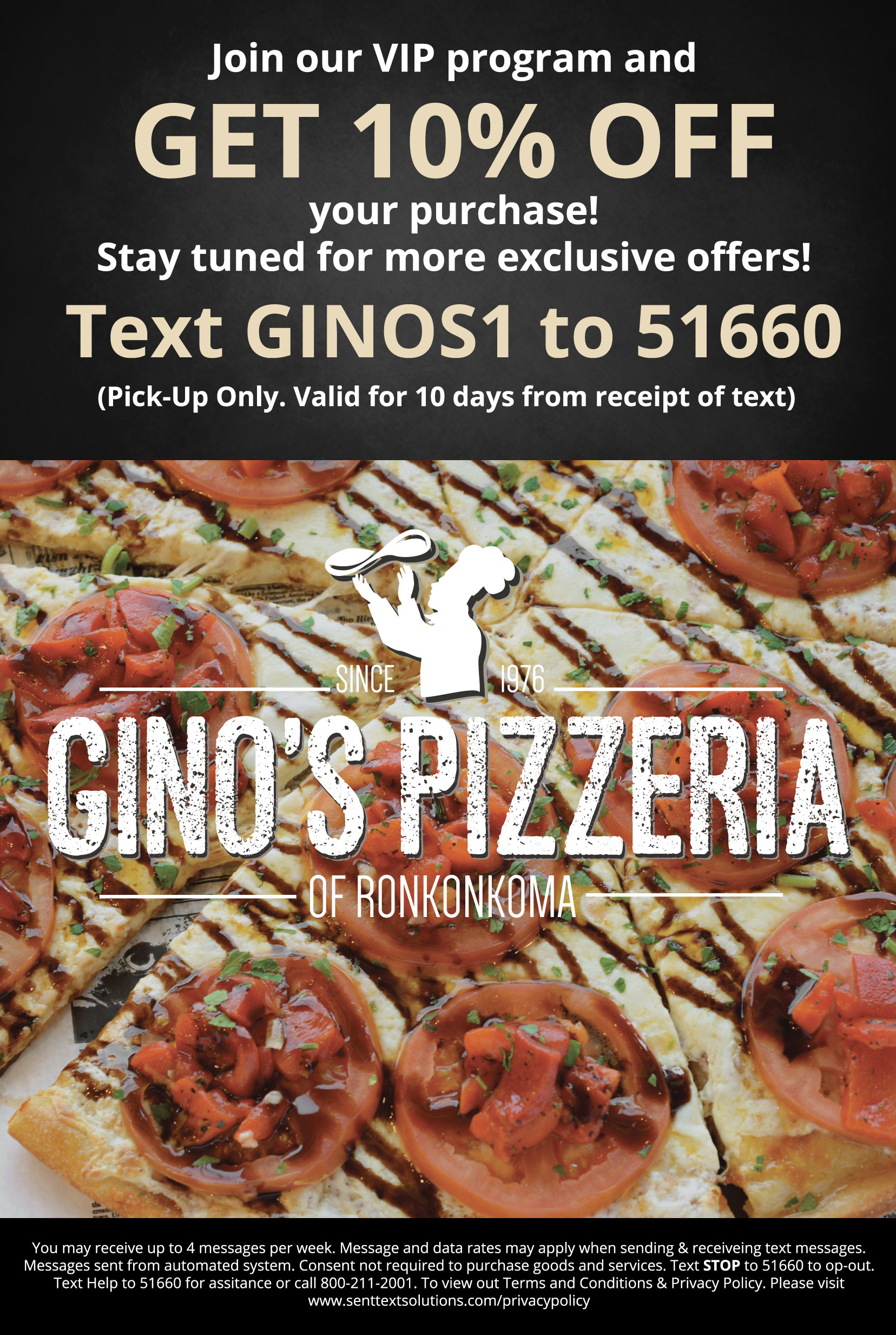 Register At Gino's